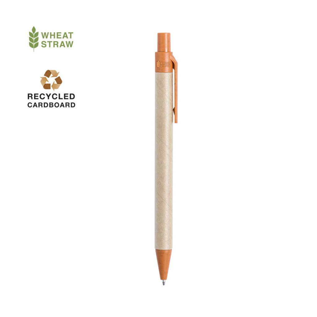 Boligrafo hecho con materiales reciclados de cartón