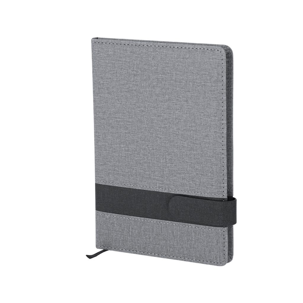 Cuaderno personalizable en color gris